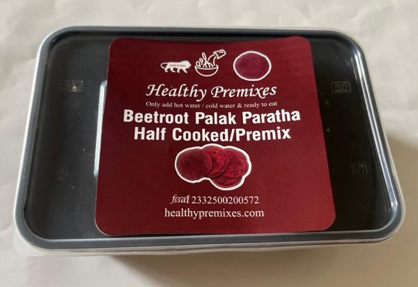 Beetroot Palak Paratha Half Cooked/Kitchen Premix