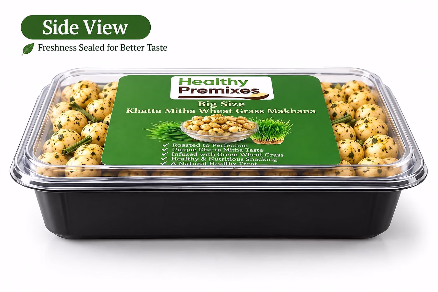 Big Size Khatta Mitha Wheat Grass Makhana - Image 2